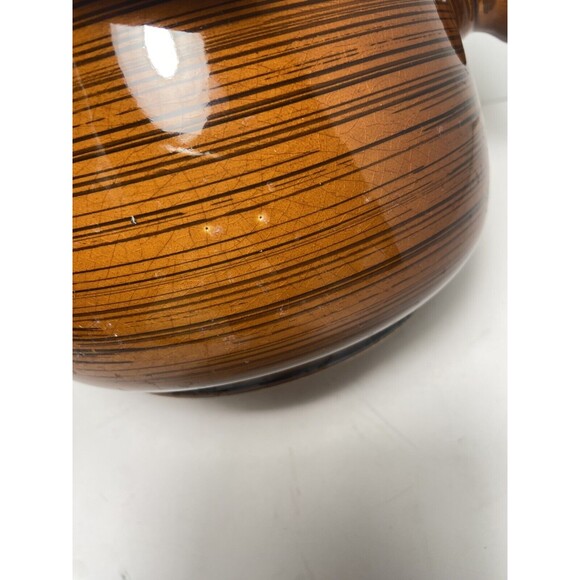 Vintage Brittany Nasco Bean Pot Soup Tureen W Lid and Handles Brown Oven Proof - Picture 5 of 11